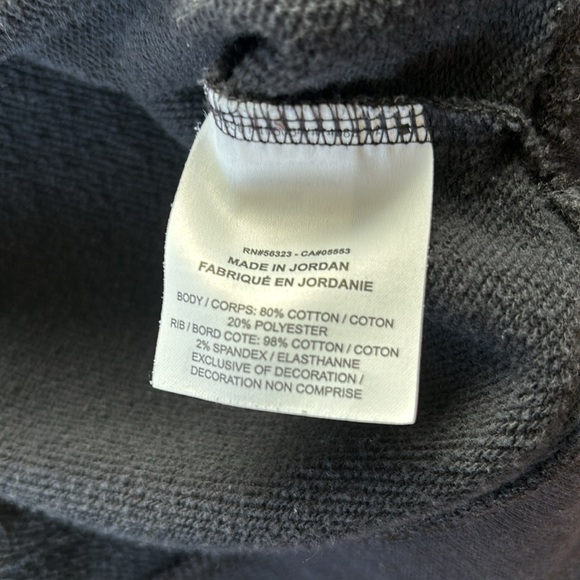 NIKE Black & White Cropped Sweatshirt Size 3X - Picture 8 of 8